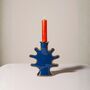 Blue Splash Aluminium Candle Holder, thumbnail 1 of 3
