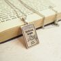 Wuthering Heights Book Necklace, thumbnail 1 of 7