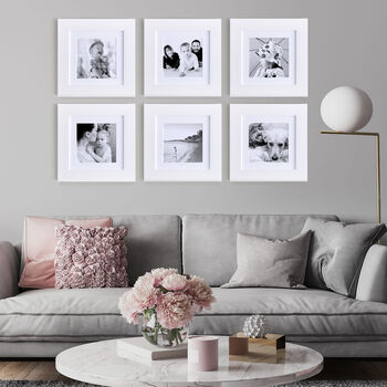 Square White Frame Gallery Wall Collection, 2 of 4
