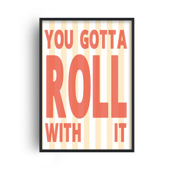 Roll With It Oasis Retro Music Giclée Art Print, 6 of 6