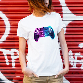 Neon Video Game Unisex Child Or Adult T Shirt, 3 of 5