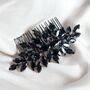 Black Crystal Hair Comb, thumbnail 7 of 7