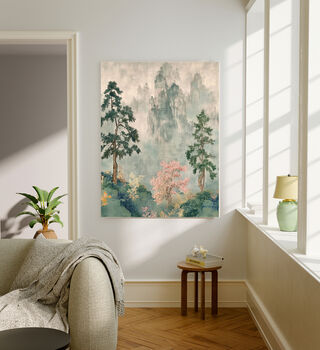 Japanese Landscape Mystical Forest Art Print, 3 of 3