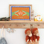 Crocodile Twin Nursery Print, thumbnail 7 of 9