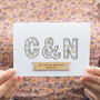Personalised Couples Initials Card, thumbnail 2 of 6