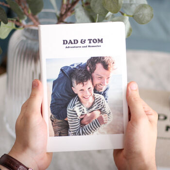 Personalised Me And Dad Photo Memories Notebook, 2 of 4
