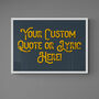Custom Grey And Yellow Vintage Style Quote Art, thumbnail 2 of 7