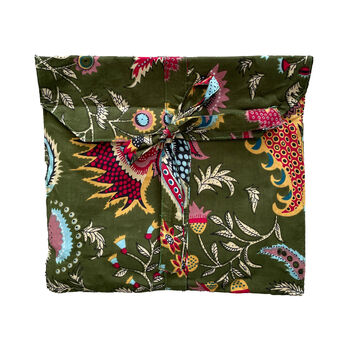 Green Floral 100% Cotton Ladies Pyjamas, 2 of 2