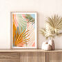 Tropical Palm Leaves Abstract Art Print, thumbnail 3 of 10