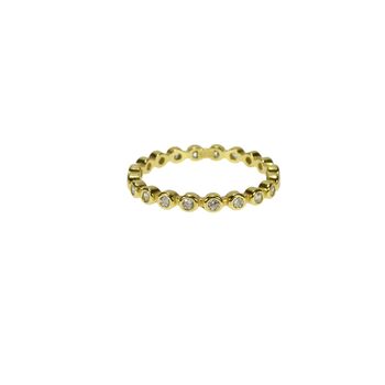 Eternity Cz Rings , Rose Or Gold Vermeil 925 Silver, 3 of 9