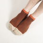 Lux Taylor Orange Luxury Crew And Trainer Men’s Socks, thumbnail 1 of 7