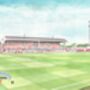 Cheltenham Fc Whaddon Road Stadium Art Print, thumbnail 2 of 3