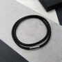 Personalised Men's Morse Code Leather Bracelet, thumbnail 1 of 6