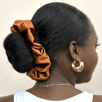 Extra Hold Jumbo Wide Band Satin Scrunchie, 6 of 10