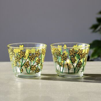 Buttercup Painted Tea Light Holders, 2 of 5