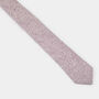 Mens Lilac Patterned Slim Style Tie, thumbnail 8 of 9