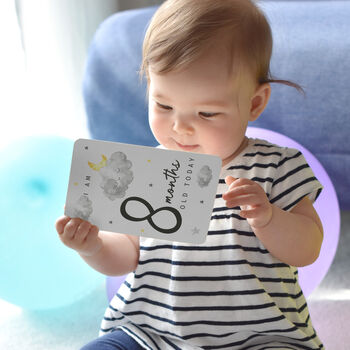 Personalised Cloud Baby Milestone Cards, 2 of 4