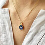 Small Star Enamel Necklace Gold Vermeil, thumbnail 1 of 7