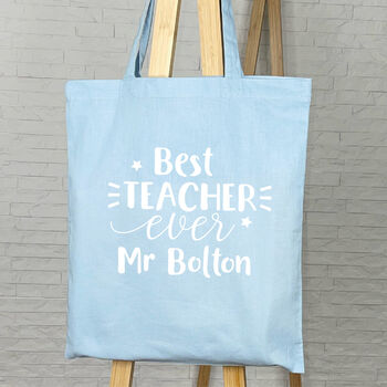 Personalised Best Teacher Or Teaching Assistant Bag, 6 of 9