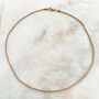 Two Tone Gold Plated Rope Chain Necklace, thumbnail 2 of 8