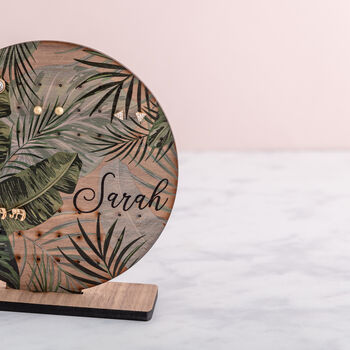 Personalised Round Tropical Earring Stand, 4 of 8