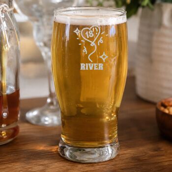 18th Birthday Pint Glass, 3 of 12