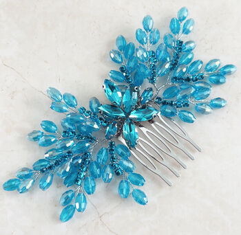 Blue Bow Crystal Headpiece, 2 of 5