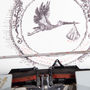 Personalisable New Baby Stork Typewriter Art Print, thumbnail 6 of 12