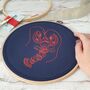 Lobster Embroidery Kit, thumbnail 5 of 6