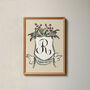 Personalised Wedding Crest Paper Print, thumbnail 8 of 12