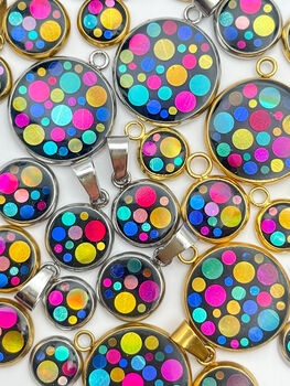 Disco Charm Necklace In Micro, Mini Or Small Size, 5 of 11