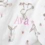 Personalised Bunny Print Dressing Gown With Ears, thumbnail 4 of 9