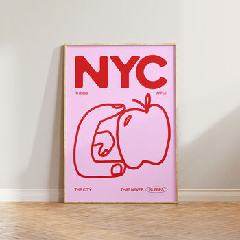 Travel Big Apple Nyc New York City Wall Art Print, 5 of 10