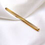 Personalised 9ct Yellow Gold Classic Tie Slide, thumbnail 1 of 4