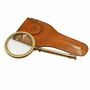 25cm Bronze Magnifying Glass With Leather Case, thumbnail 2 of 4