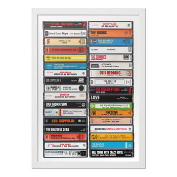 60s Music Fan, 1960s Albums Personalised Print, 6 of 9