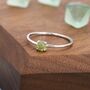 Peridot Ring In Sterling Silver, thumbnail 2 of 10