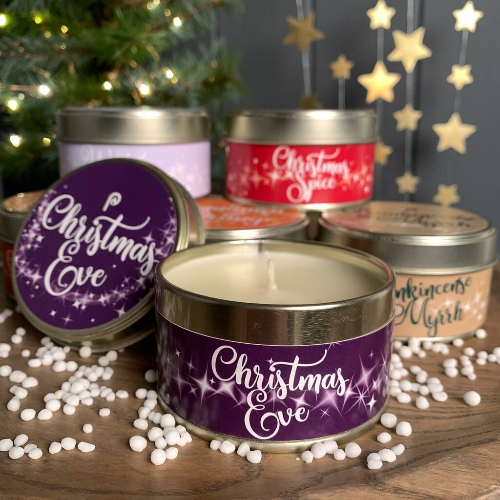 Christmas Scented Tin Candle By Nest