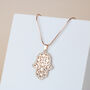 Hamsa Hand Pendant Necklace, thumbnail 3 of 5