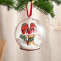 Personalised Three D Wooden Robin Family Bauble, thumbnail 3 of 6