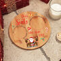 Personalised Santa And Reindeer Christmas Eve Plate, thumbnail 1 of 3