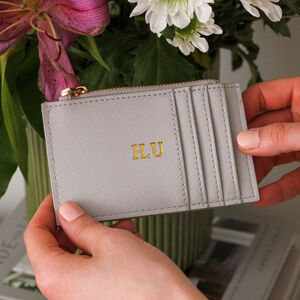 Monogram Purse Personalised Card Holder Women's Wallet -  UK