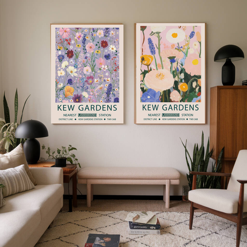 Set Of Two Kew Gardens Botanical Art Prints, 1 of 4