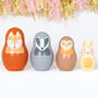 Nesting Animals With Chiming Bunny And Personalised Bag, thumbnail 3 of 4