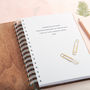 Personalised Walnut Wedding Notebook, thumbnail 3 of 6