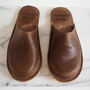 Personalised Handmade Men's Leather Slippers, thumbnail 5 of 10