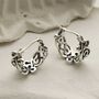 Sterling Silver Celtic Knot Hoops, thumbnail 1 of 9