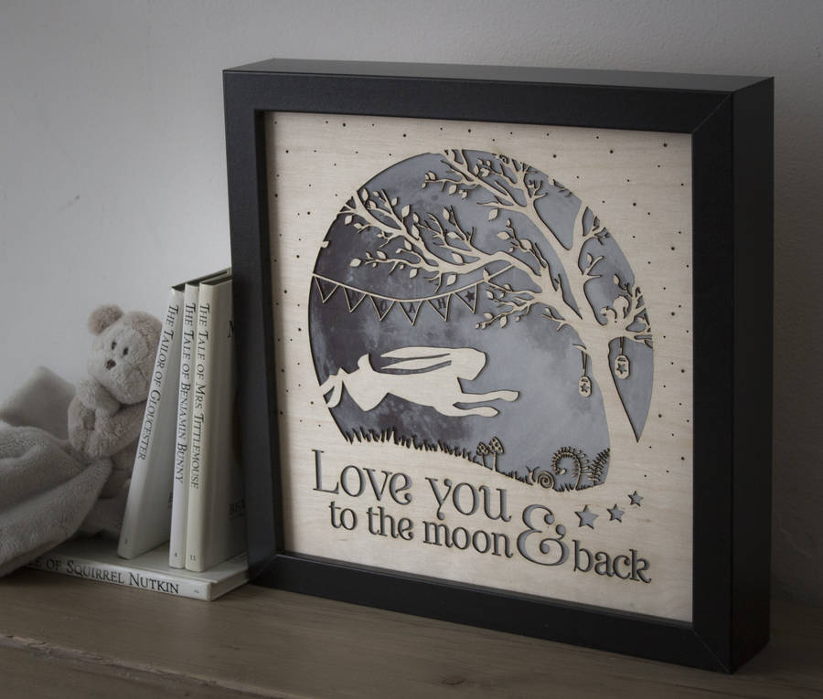 'Love You To The Moon And Back' Nursery Lamp, 1 of 10