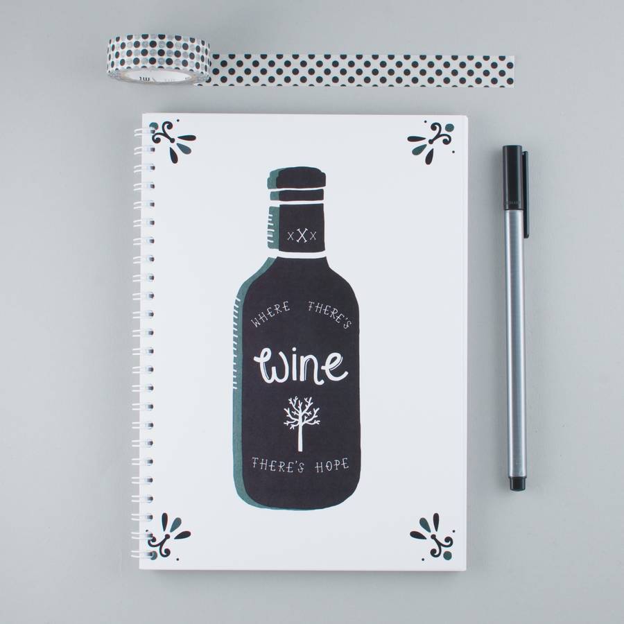 wine notebook by bold & bright