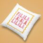 Fa La La Fun Christmas Cushion, thumbnail 2 of 4